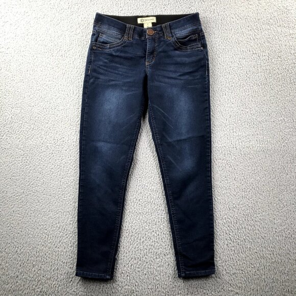 DEMOCRACY Womens Size 4 "Ab" Tech Dark Wash Stretch Denim Skinny Ankle Jeans - Picture 1 of 15